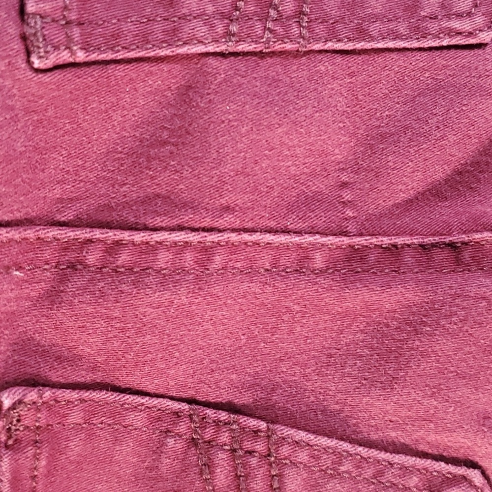 Hollister Burgundy Pants Womens Size 0 High-rise Super Skinny Classic Stretch - Picture 14 of 14